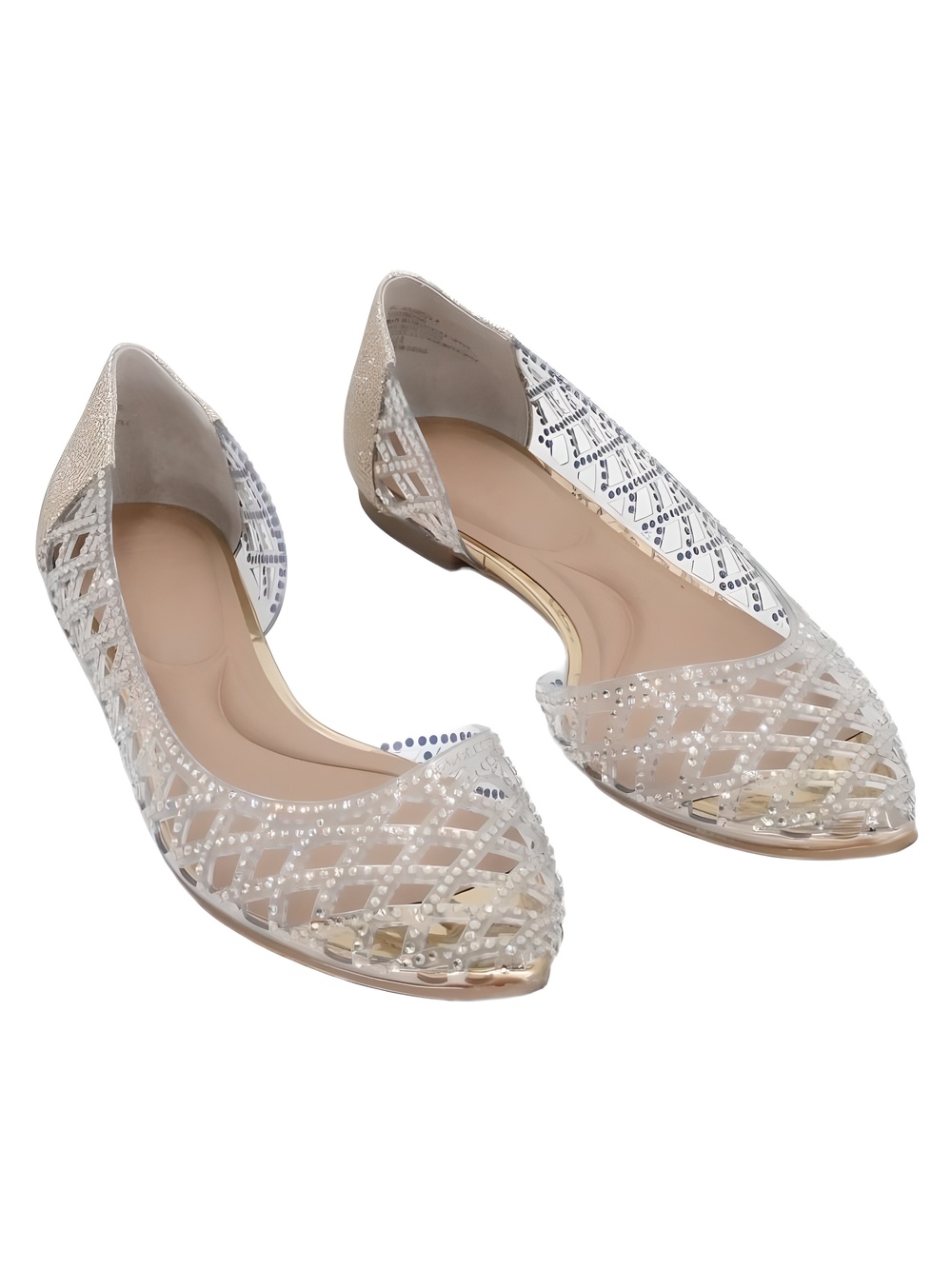 I.N.C. International Concepts Arantza 4 Rhinestone Pointed Toe Flats Size 7.5M